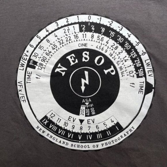New England School Of Photography Short Sleeve Gray Graphic T Unisex Men's L - Picture 3 of 7